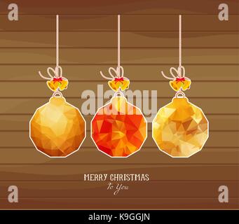 Weihnachtskugeln abstrakte isoliert auf weißem Hintergrund Stock Vektor