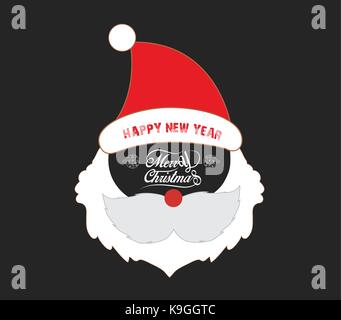 Frohe Weihnachten und glückliches neues Jahr Stock Vektor