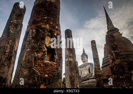 Wat Sa Si, im Sukhothai Historical Park, Sukhothai, Thailand Stockfoto