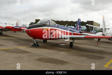 BAC Jet Provost T4 Jet Trainer an der ersten Airshow auf September an RAF Scampton am Rande der Stadt Lincoln England GB UK 2017 Stockfoto