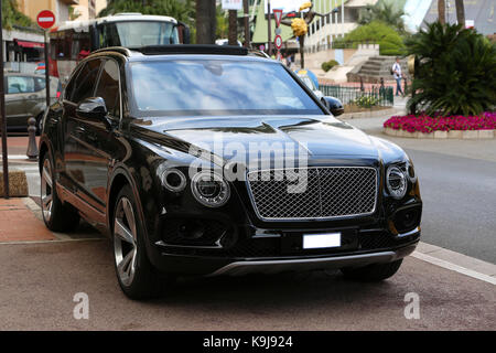 Luxus schwarzen SUV in Monte-Carlo, Monaco Stockfoto