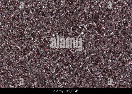 Nahaufnahme von Dim grau Seed beads Stockfoto