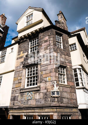 Scottish Storytelling Centre, John Knox House, Edinburgh High St, Altstadt, Edinburgh, Schottland Stockfoto