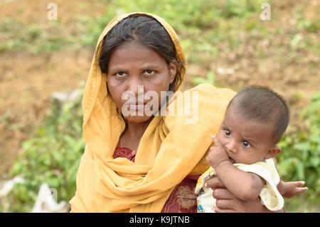 Rohingya-flüchtlinge in Bangladesch Stockfoto