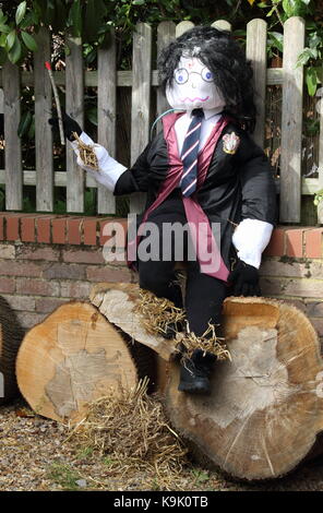 Clophill, UK. 23 Sep, 2017. Clophill Dorf Scarecrow Festival, Clophill, Bedfordshire, Großbritannien am 23. September 2017 Credit: KEITH MAYHEW/Alamy leben Nachrichten Stockfoto