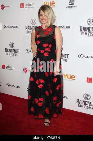 London, Großbritannien. 23 Sep, 2017. Alice Eve Raindance Film Festival - Bienen Honig UK Premiere auf der Vue West End, den Leicester Square, London Am 23. September 2017 Credit: KEITH MAYHEW/Alamy leben Nachrichten Stockfoto