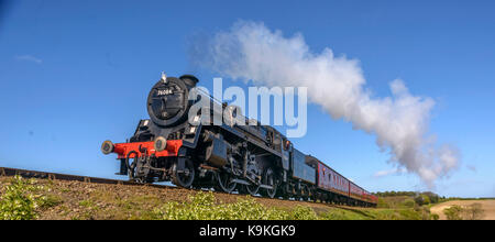 Dampfzug Sheringham North Norfolk Eisenbahn/England/Ostküste/uk/Britischen Inseln Stockfoto