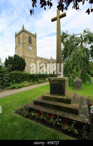 Alle Heiligen Pfarrkirche, Kirkbymoorside Dorf, North Yorkshire, England, Großbritannien Stockfoto