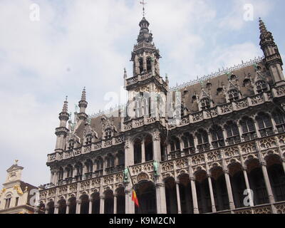 Brüssel, Belgien - 27 August 2017: Hotel de Ville in Brüssel 'Grand Place Stockfoto