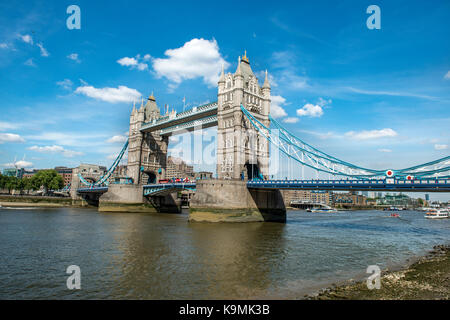 Die Tower Bridge, Themse, Southwark, London, England, Großbritannien Stockfoto