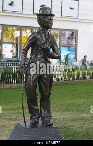 Charlie Chaplin statue Leicester Square Stockfoto