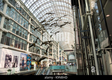 Kanada Gänse, Toronto Eaton Centre, Toronto, Ontario, Kanada, Einkaufszentrum, Stockfoto