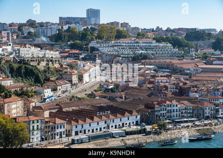 Portwein Kellern in Vila Nova de Gaia, Porto, Portugal Stockfoto