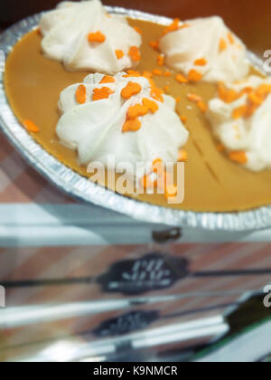 Neuheit Seife in Form von Pumpkin Pie, NYC, USA Stockfoto