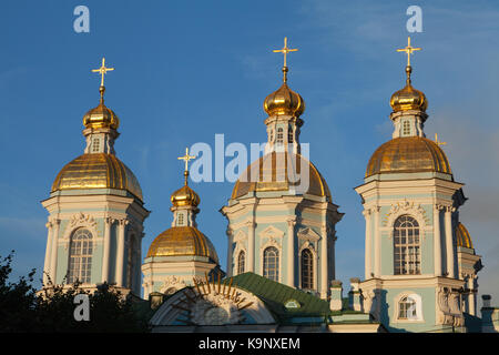 St. Nikolaus Marine Kathedrale, St. Petersburg, Russland. Stockfoto