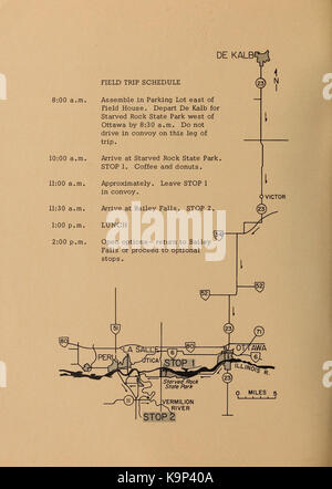 Pennsylvanian conodont Assemblagen von La Salle County, Nördliche Kranke BHL 40002249 Stockfoto