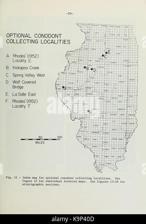 Pennsylvanian conodont Assemblagen von La Salle County, Nördliche Krank (Seite 29) BHL 40002218 Stockfoto