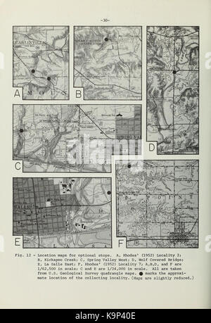 Pennsylvanian conodont Assemblagen von La Salle County, Nördliche Krank (Seite 30) BHL 40002217 Stockfoto