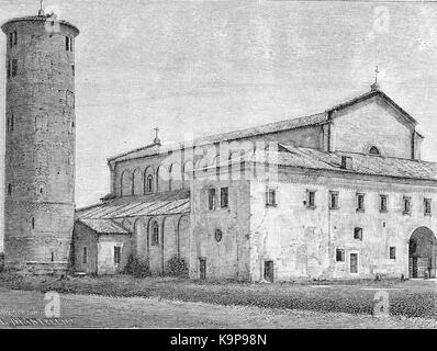 Ravenna Basilika di SantApollinare in Classe Fuori Stockfoto