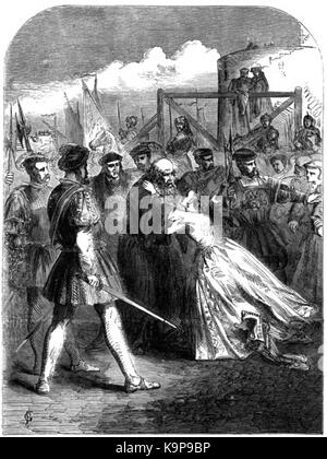 P217 Margaret Roper Abschied von ihrem Vater, Sir Thomas More, der auf dem Turm Wharf Stockfoto