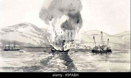 Pirate Dschunken in Mirs Bay Stockfoto