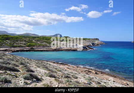 Cala Mitjana (Arta Mallorca) auf Mallorca Balearen Insel in Spanien Stockfoto