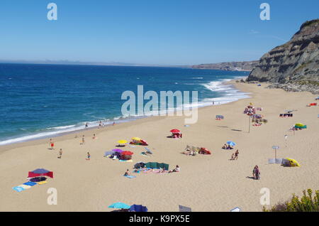 Strand von Porto Dinheiro in Santa Barbara, Portugal Stockfoto