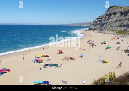 Strand von Porto Dinheiro in Santa Barbara, Portugal Stockfoto