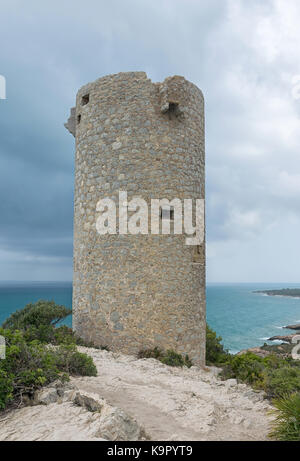 Wachturm auf dem Meer Stockfoto