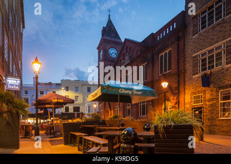 Abend in Brighton City Centre, East Sussex, England. Stockfoto