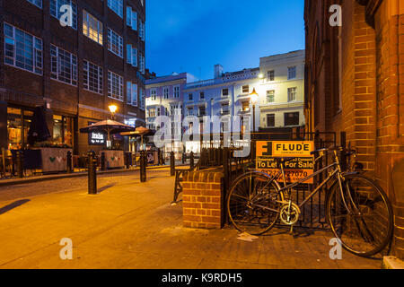 Abend in Brighton City Centre, East Sussex. Stockfoto