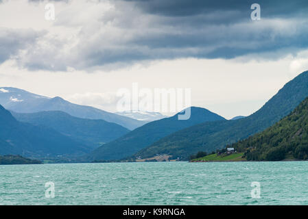 Vagavatnet See, Norwegen, Skandinavien, Europa. Stockfoto