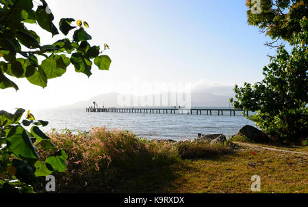 Anzeigen von Cardwell Jetty, Far North Queensland, FNQ, QLD, Australien Stockfoto