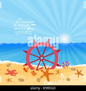 Sommer Urlaub genießen Stock Vektor