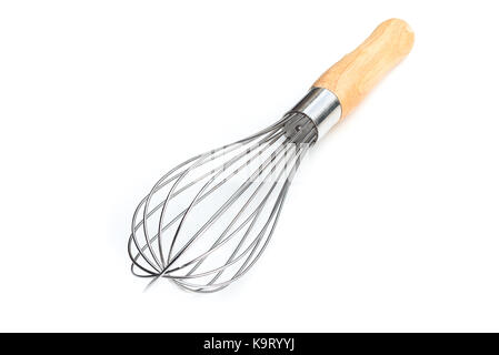 Ballon Schneebesen isoliert auf weißem Hintergrund Stockfoto