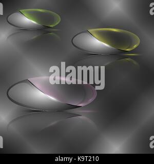 Einstellen von verschiedenen farbigen abstrakten Logo. Vector Illustration. Stock Vektor