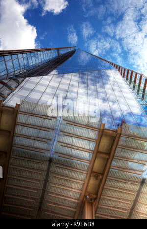 Shard London Bridge, London, Vereinigtes Königreich, den Shard, Der Shard Gebäude, der Shard Exterieur, Der Shard London, Gebäude aus Glas, Shard, Großbritannien Stockfoto