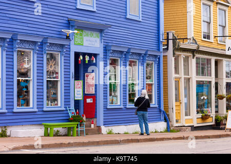 1753 Lunenburg, Nova Scotia, Kanada gegründet ist als UNESCO-Weltkulturerbe, National Historic Site von Kanada bezeichnet. Stockfoto