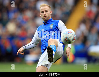 Von Sheffield Mittwoch Barry Bannan während der Sky Bet Championship Match in Hillsborough, Sheffield. PRESS ASSOCIATION Foto. Bild Datum: Sonntag, September 24, 2017. Siehe PA-Geschichte Fußball Sheff Wed. Photo Credit: Mike Egerton/PA-Kabel. Einschränkungen: EDITORIAL NUR VERWENDEN Keine Verwendung mit nicht autorisierten Audio-, Video-, Daten-, Spielpläne, Verein/liga Logos oder "live" Dienstleistungen. On-line-in-Verwendung auf 75 Bilder beschränkt, kein Video-Emulation. Keine Verwendung in Wetten, Spiele oder einzelne Verein/Liga/player Publikationen. Stockfoto