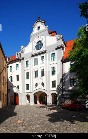 Fürstenbischöfliche Residenz , Altstadt, Augsburg, Schwaben, Bayern, Deutschland, Europa I Fürstbischöfliche Residenz, Augsburg, Schwaben, Bayern, Ge Stockfoto