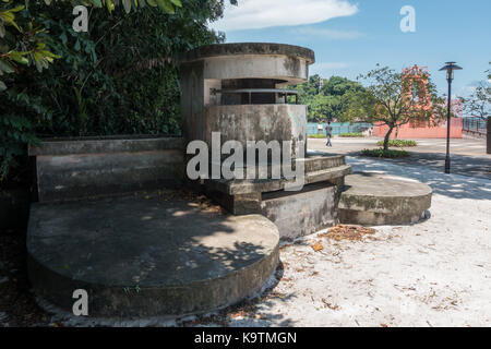 Labrador Park, Singapur, ehemals britische Festung Pasir Panjang während des Zweiten Weltkrieges 2. Von hier aus die Britische geplant Singapur von der Inva zu schützen. Stockfoto