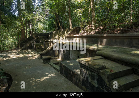 Labrador Park, Singapur, ehemals britische Festung Pasir Panjang während des Zweiten Weltkrieges 2. Von hier aus die Britische geplant Singapur von der Inva zu schützen. Stockfoto