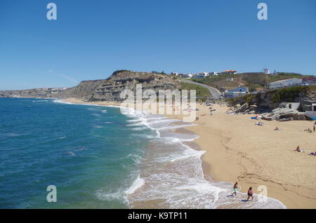 Strand von Porto Dinheiro in Santa Barbara, Portugal Stockfoto