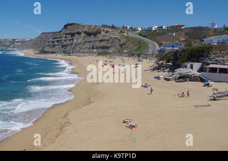 Strand von Porto Dinheiro in Santa Barbara, Portugal Stockfoto