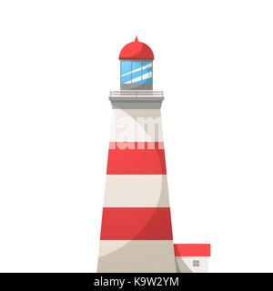 Cartoon Light House Abbildung. Stock Vektor
