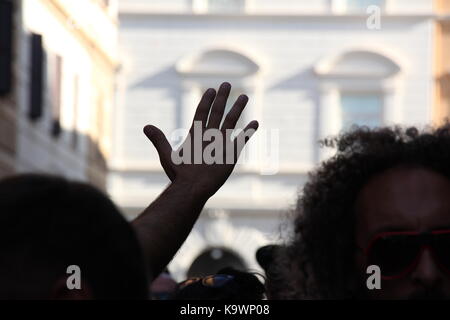 Rom, Italien. 23 Sep, 2017. Kulissen der multikulturellen San Lorenzo Karneval in Rom, die gekoppelt ist mit der Notting Hill Carnival in London. Credit: Gari Wyn Williams/Alamy leben Nachrichten Stockfoto