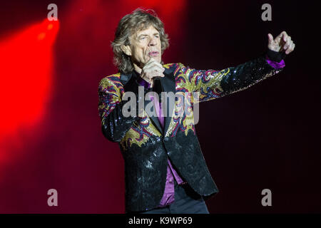 Lucca Italien. 23.September 2017. Die englische Band THE ROLLING STONES führt live auf der Bühne Mura Storiche während der "Kein Filter" Tour 2017". Credit: Rodolfo Sassano/Alamy leben Nachrichten Stockfoto