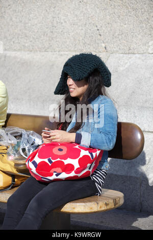 Trafalgar Square, UK. 24 Sep, 2017. Japan Matsuri 2017 fand in Trafalgar Square, London statt. Ein Festival der japanischen Kultur mit Essen, Musik, Tanz, Kampfkunst und vieles mehr. Das Festival ist jetzt in seiner 9. Jahr. Credit: Keith Larby/Alamy leben Nachrichten Stockfoto