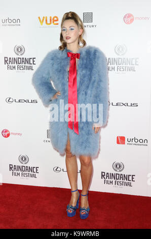 Hermine Corfield, Bienen Honig machen - Weltpremiere, Raindance Film Festival, Vue Leicester Square, London, UK, 23. September 2017, Foto von Richard Goldschmidt Stockfoto