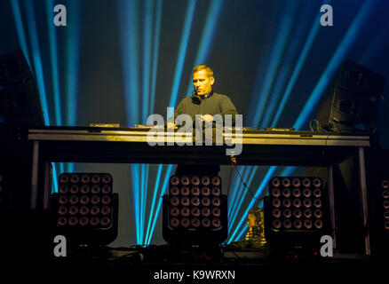 Las Vegas, USA. 23 Sep, 2017 - die Ärzte auf der Bühne am Leben ist schön Festival, Tag 2, im Stadtzentrum von Las Vegas, Nevada - Photo Credit: Ken Howard/Alamy leben Nachrichten Stockfoto